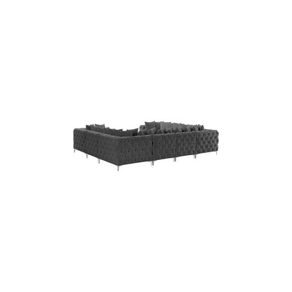 Tremblay Grey Velvet Modular Sectional