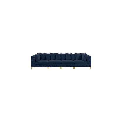 Tremblay Navy Velvet Modular Sofa