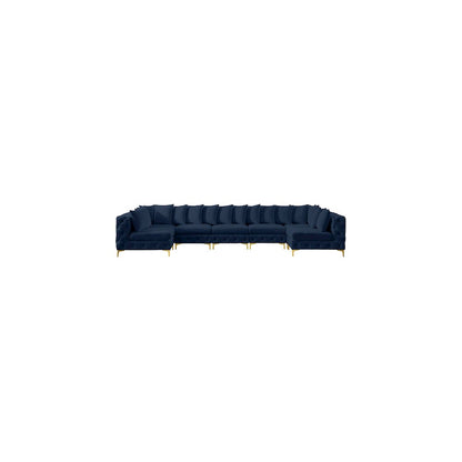 Tremblay Navy Velvet Modular Sectional