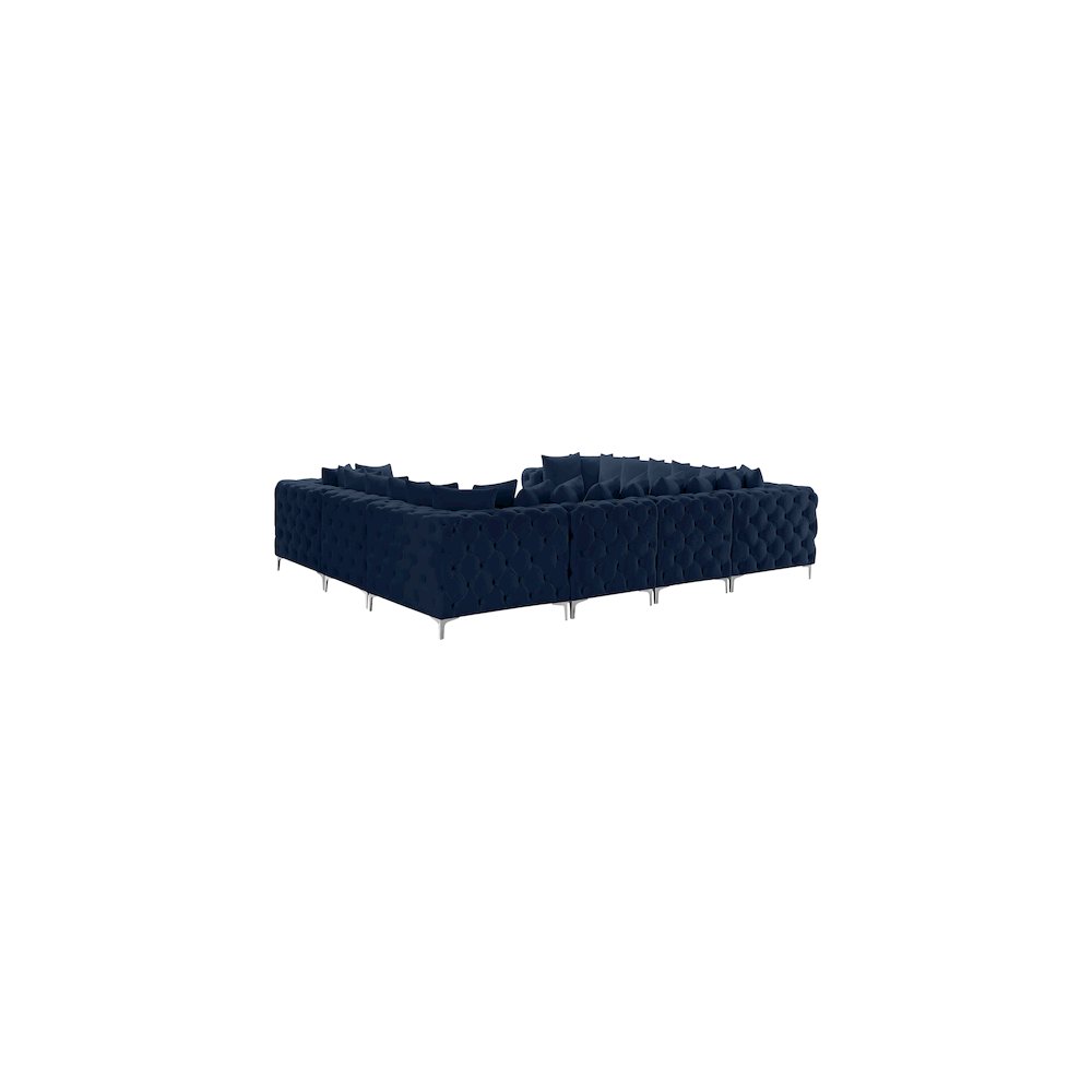 Tremblay Navy Velvet Modular Sectional
