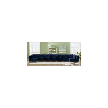 Tremblay Navy Velvet Modular Sectional