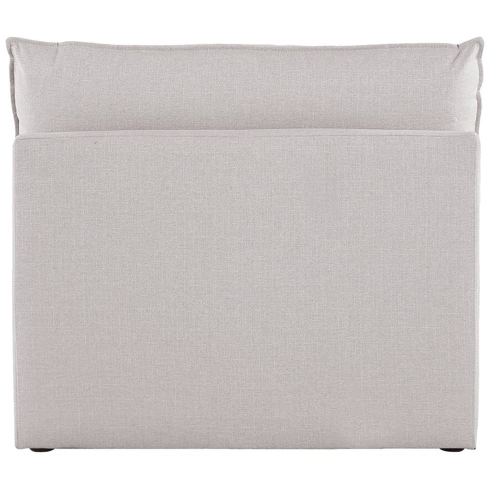 Mackenzie Beige Durable Linen Textured Armless Chair