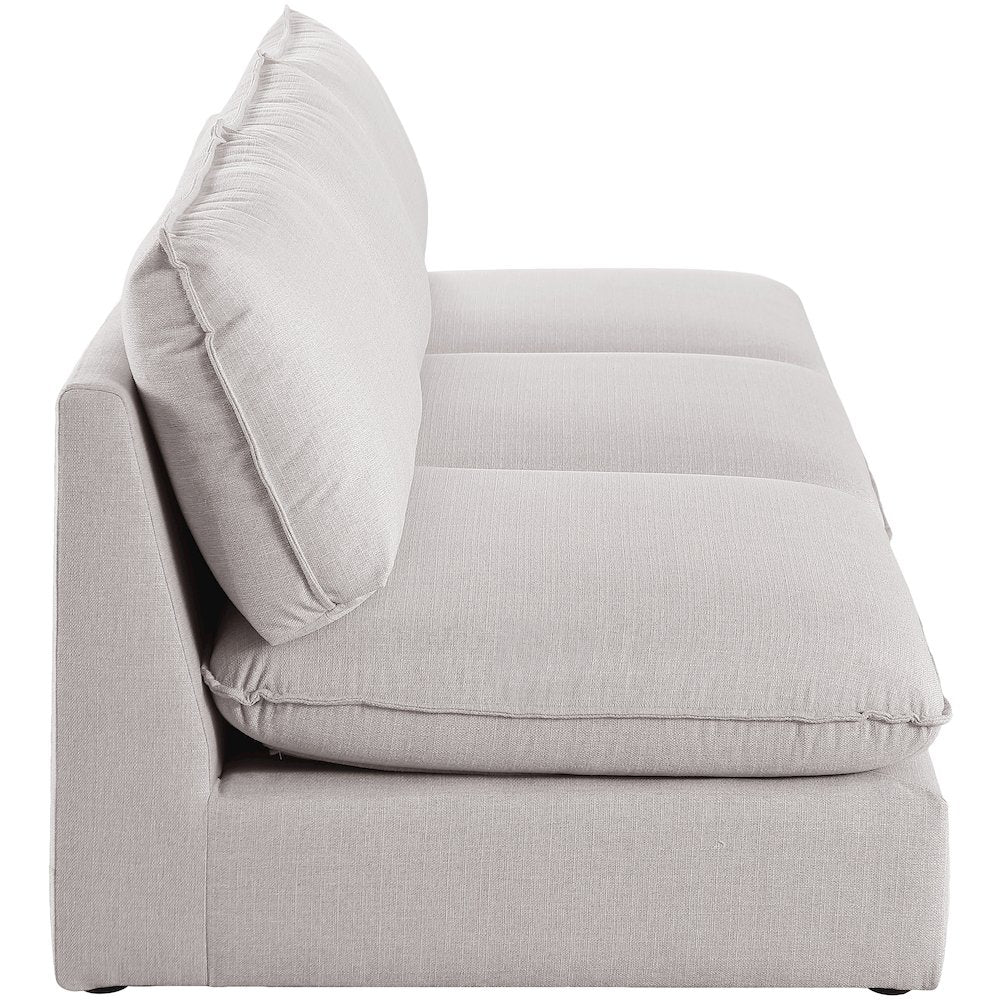 Mackenzie Beige Durable Linen Textured Modular Sofa