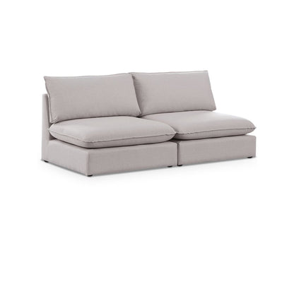 Mackenzie Beige Durable Linen Textured Modular Sofa