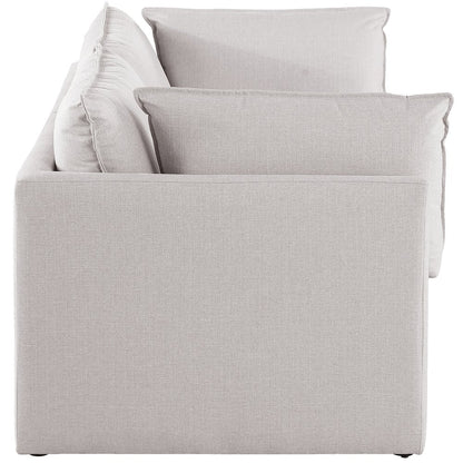Mackenzie Beige Durable Linen Textured Modular Sofa