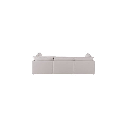 Mackenzie Beige Durable Linen Textured Modular Sectional