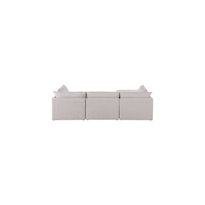 Mackenzie Beige Durable Linen Textured Modular Sectional