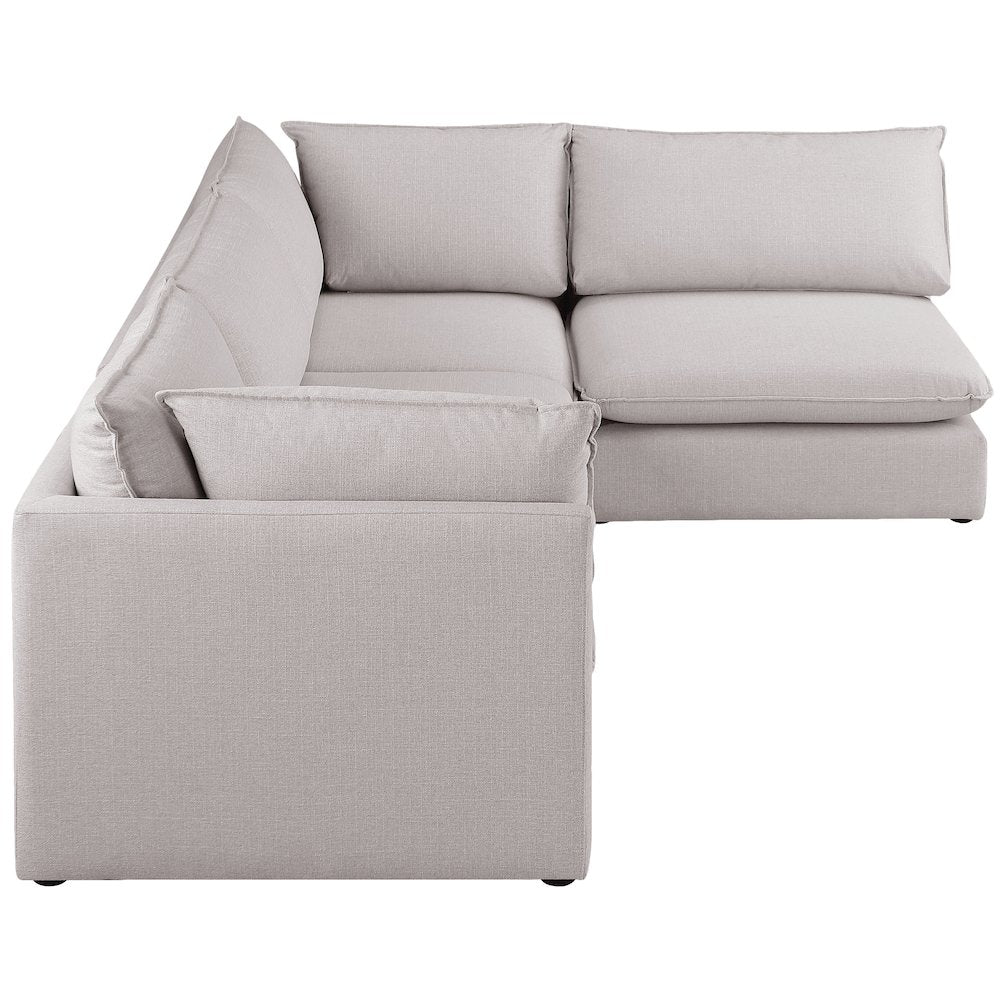 Mackenzie Beige Durable Linen Textured Modular Sectional