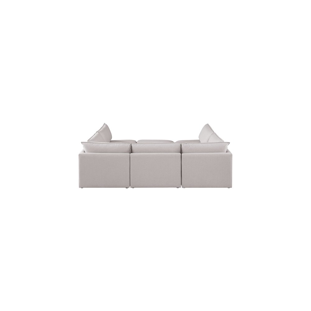 Mackenzie Beige Durable Linen Textured Modular Sectional