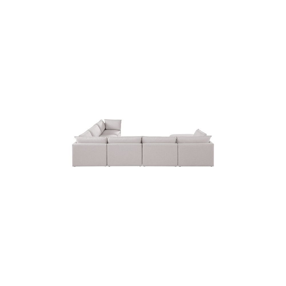 Mackenzie Beige Durable Linen Textured Modular Sectional