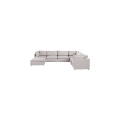 Mackenzie Beige Durable Linen Textured Modular Sectional