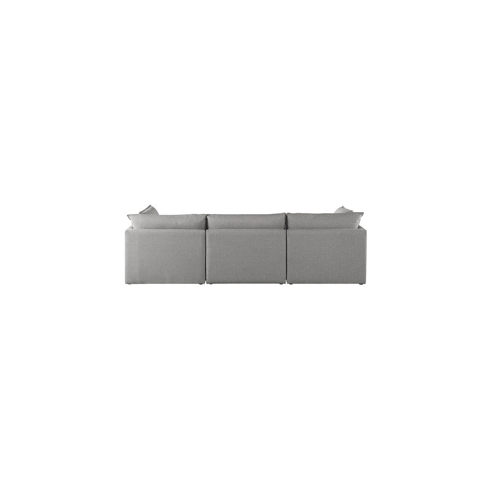 Mackenzie Grey Durable Linen Textured Modular Sofa
