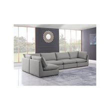 Mackenzie Grey Durable Linen Textured Modular Sectional