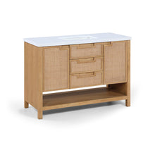 Soren 48" Natural Engineered Stone And Solid Wood Bathroom Vanity