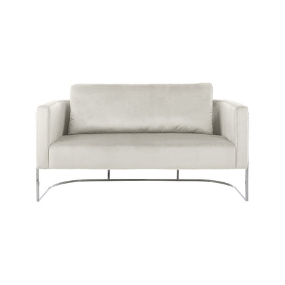 Casa Cream Velvet Loveseat