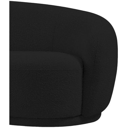 Hyde Black Boucle Fabric Chair