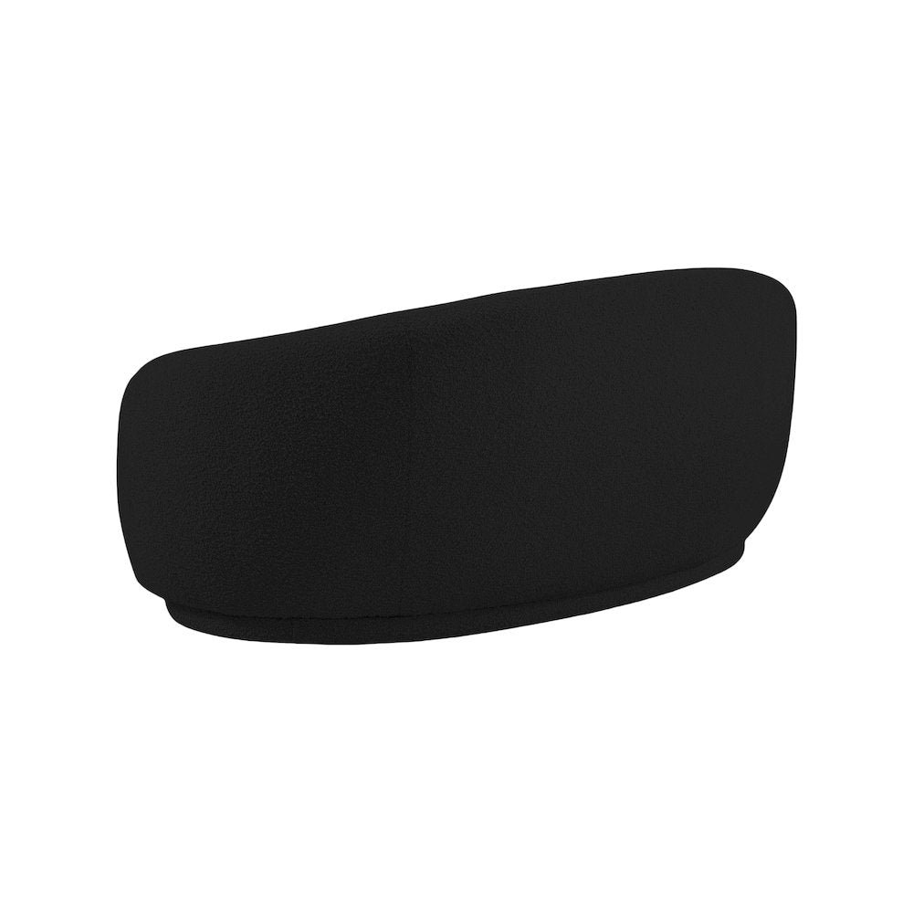 Hyde Black Boucle Fabric Loveseat