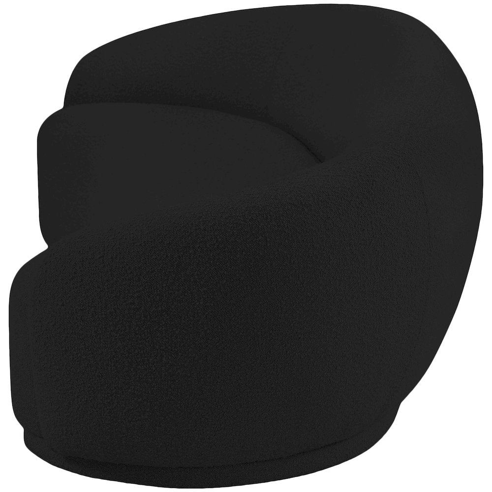 Hyde Black Boucle Fabric Sofa