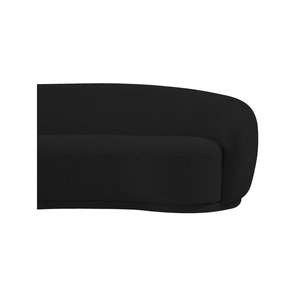 Hyde Black Boucle Fabric Sofa