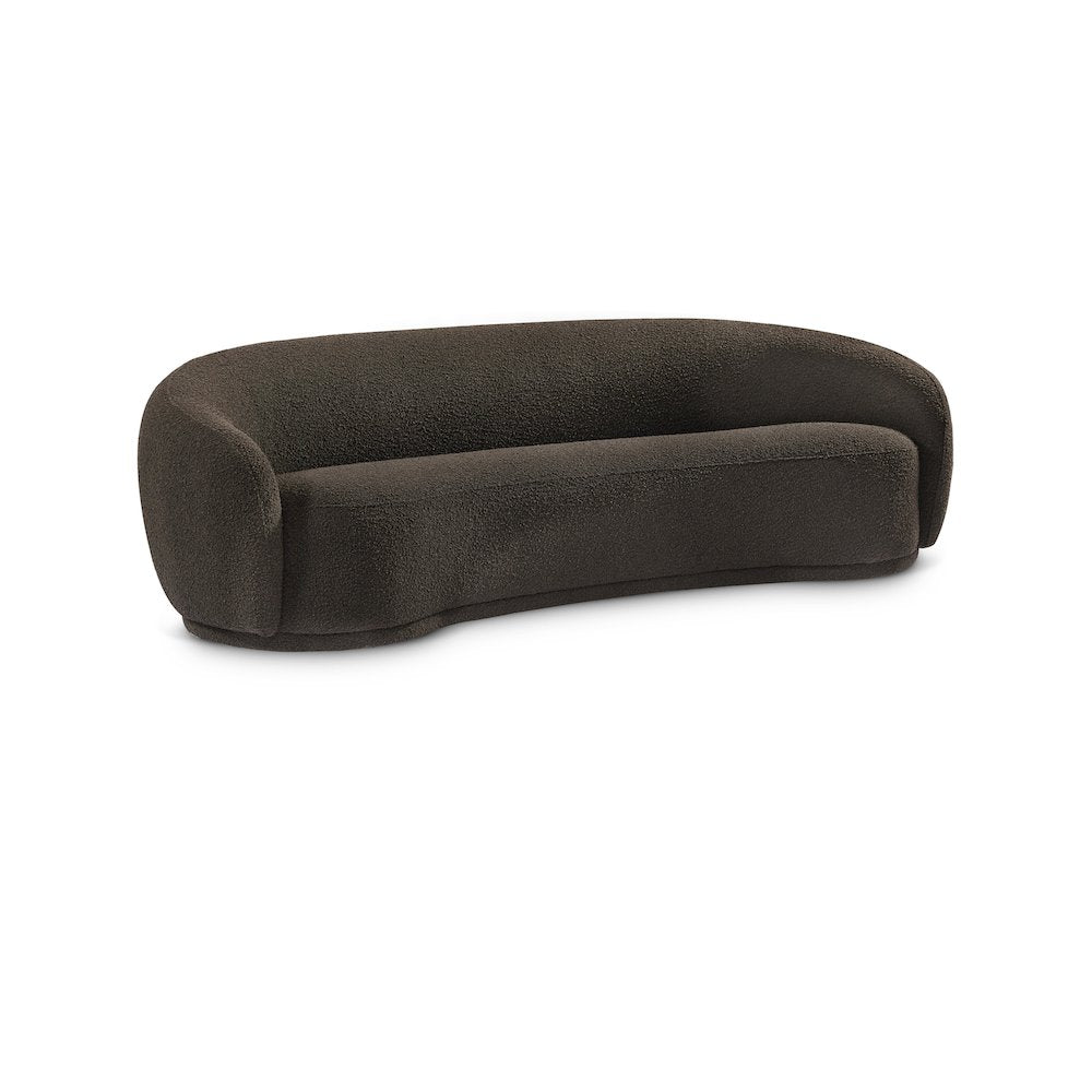 Hyde Brown Boucle Fabric Sofa