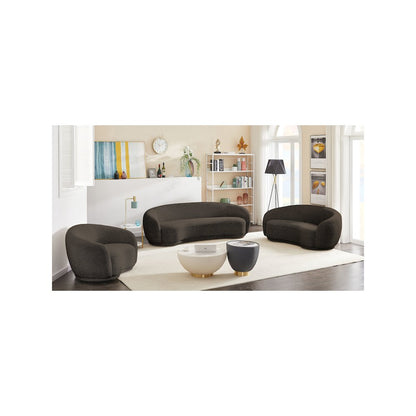 Hyde Brown Boucle Fabric Sofa