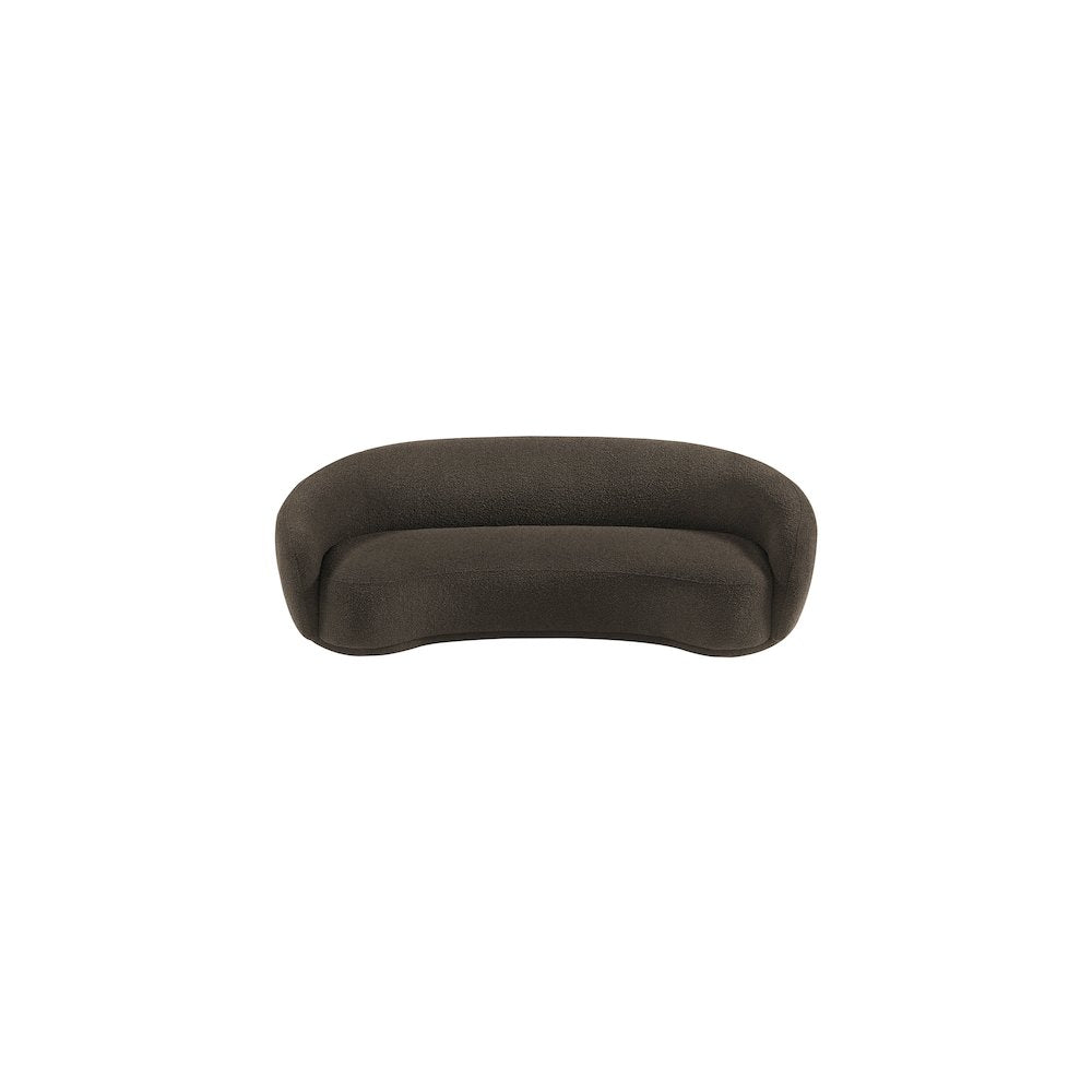 Hyde Brown Boucle Fabric Sofa