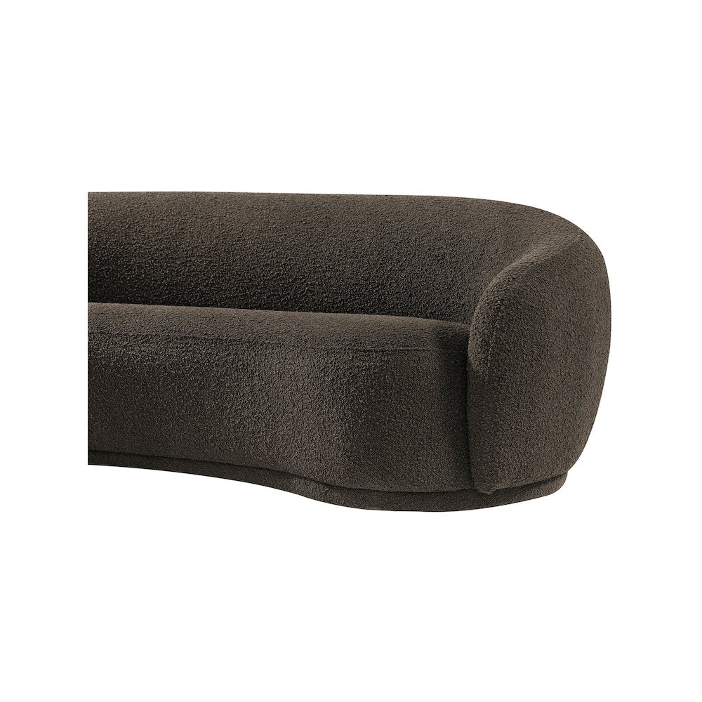 Hyde Brown Boucle Fabric Sofa