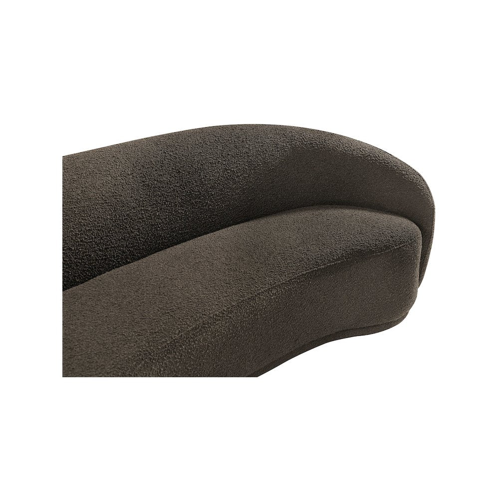 Hyde Brown Boucle Fabric Sofa