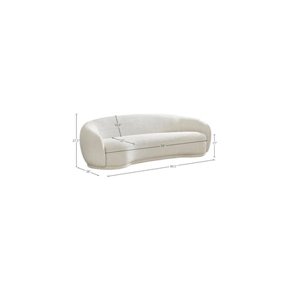Hyde Cream Boucle Fabric Sofa