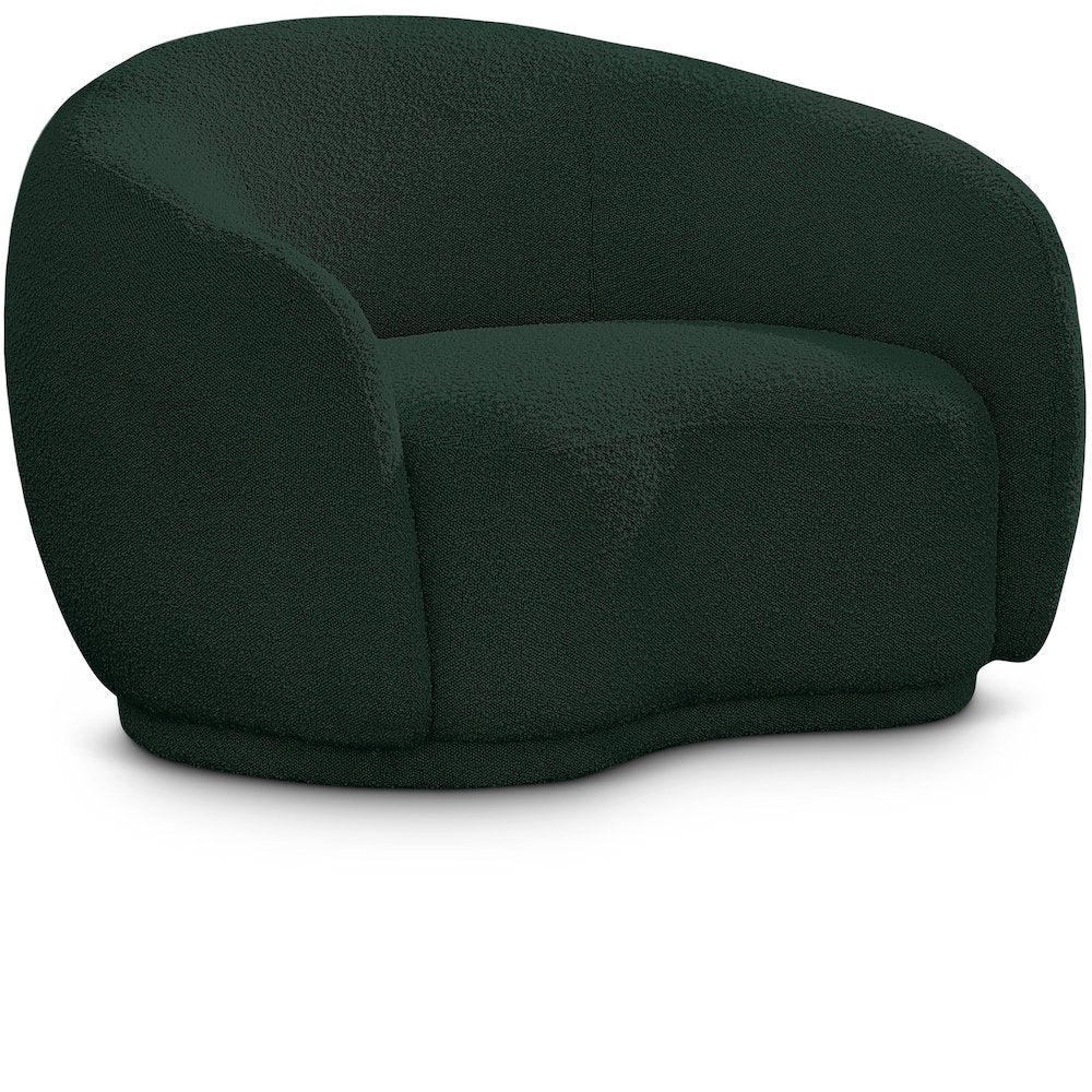Hyde Green Boucle Fabric Chair