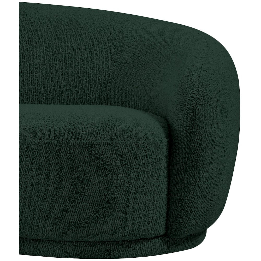 Hyde Green Boucle Fabric Chair