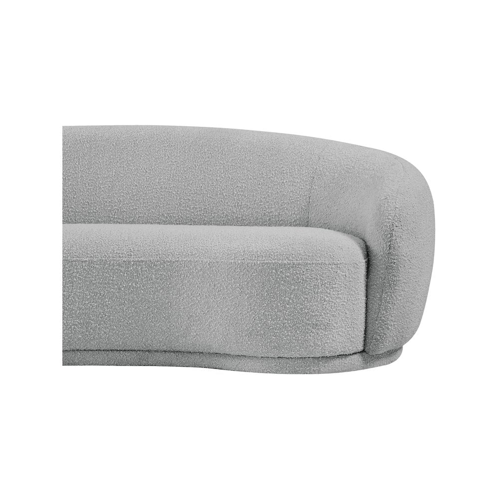 Hyde Grey Boucle Fabric Loveseat