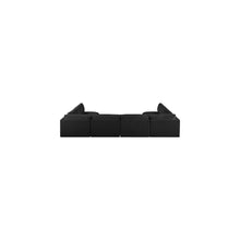 Ease Black Polyester Fabric Modular Sectional