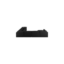 Ease Black Polyester Fabric Modular Sectional