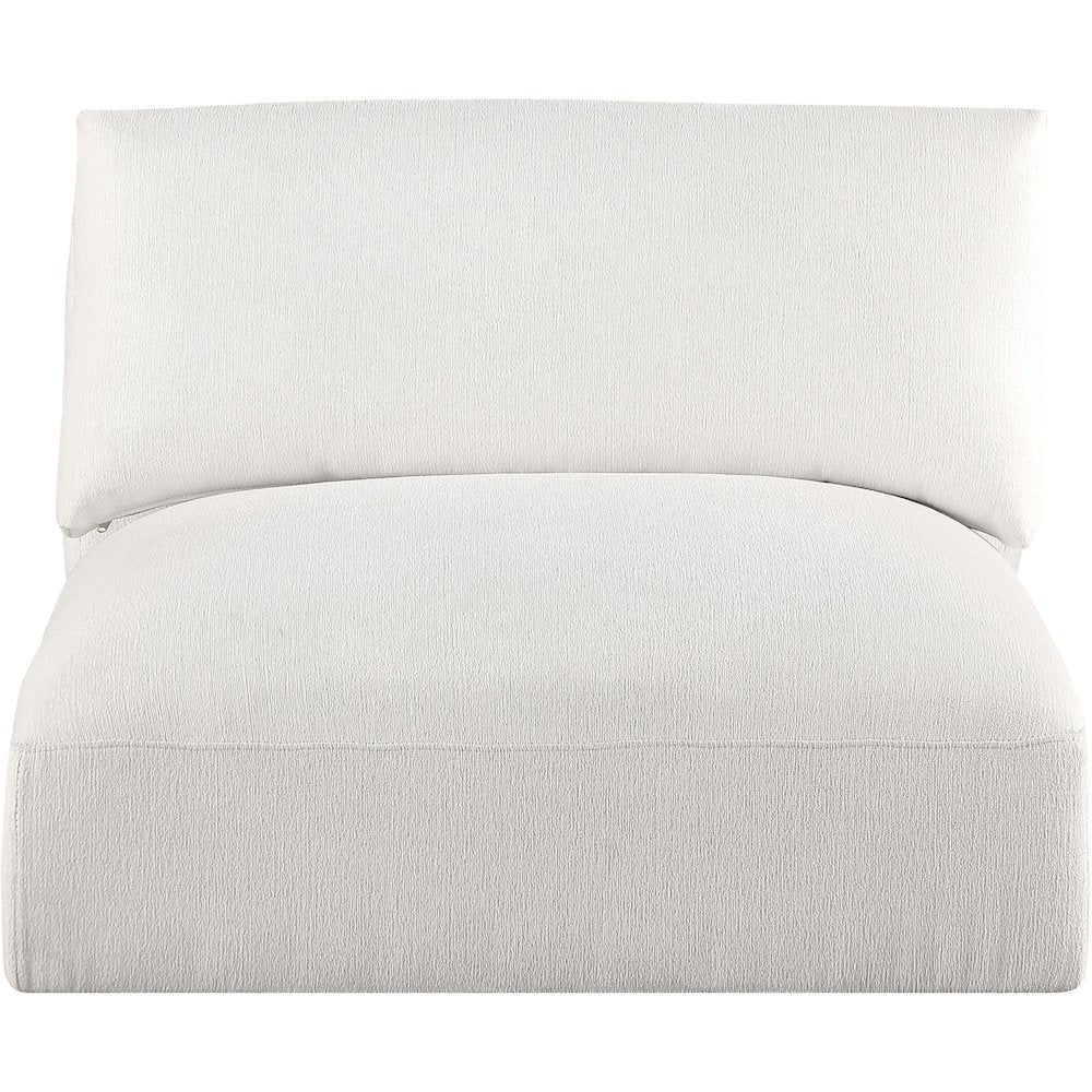 Ease Cream Polyester Fabric Armless