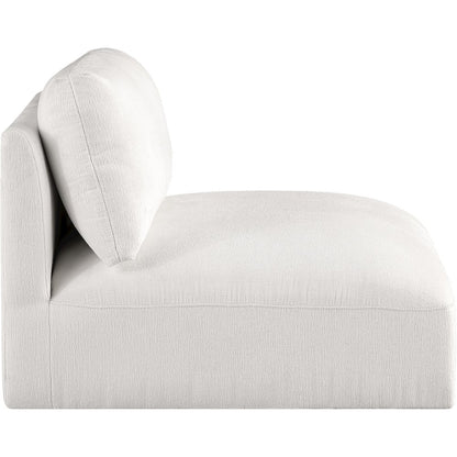 Ease Cream Polyester Fabric Armless