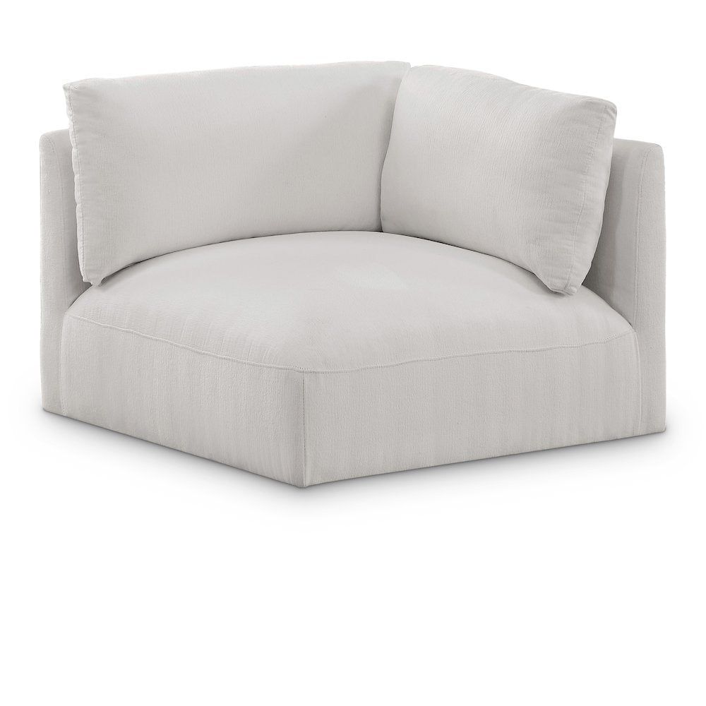 Ease Cream Polyester Fabric Corner