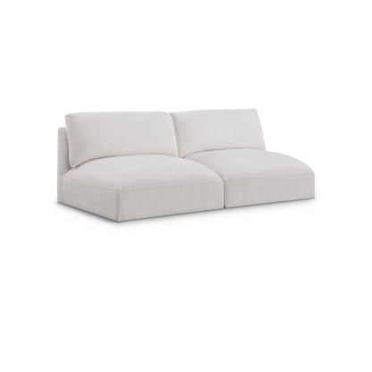 Ease Cream Polyester Fabric Modular Sofa