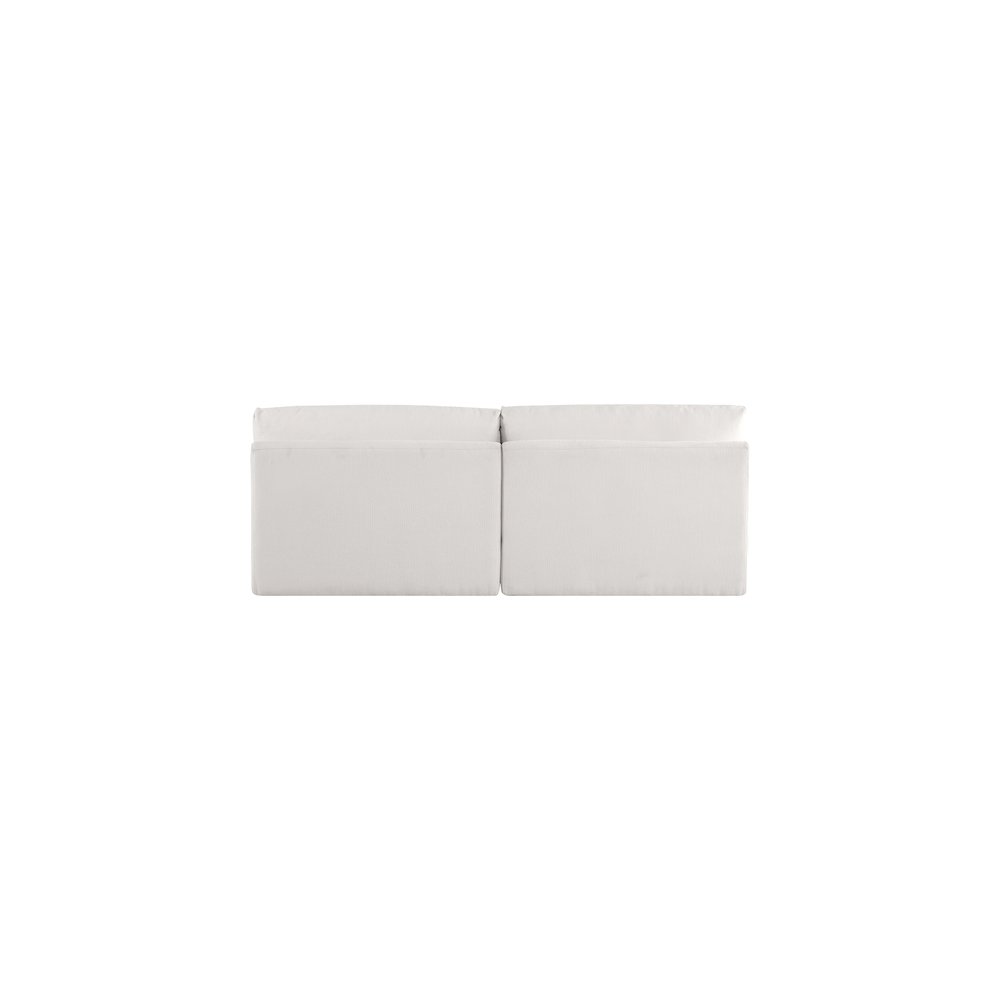 Ease Cream Polyester Fabric Modular Sofa