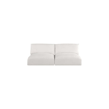 Ease Cream Polyester Fabric Modular Sofa
