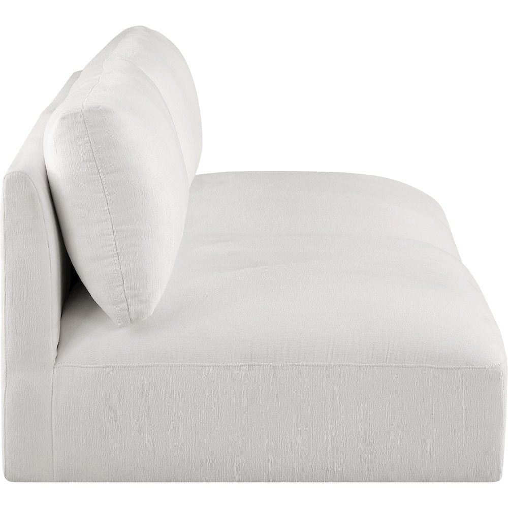 Ease Cream Polyester Fabric Modular Sofa