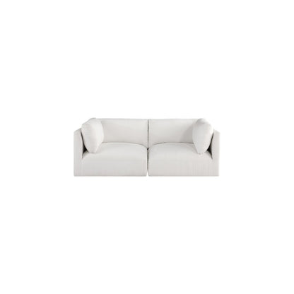 Ease Cream Polyester Fabric Modular Sofa