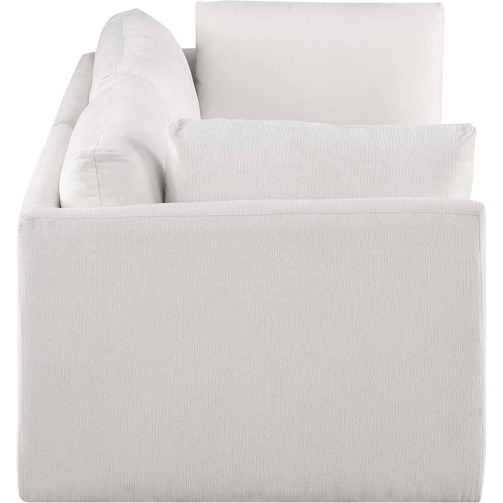 Ease Cream Polyester Fabric Modular Sofa