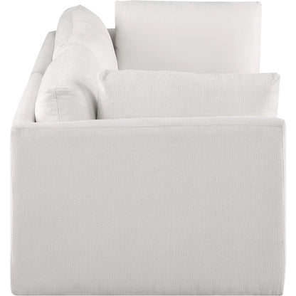 Ease Cream Polyester Fabric Modular Sofa
