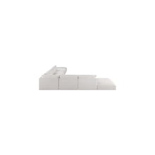 Ease Cream Polyester Fabric Modular Sectional