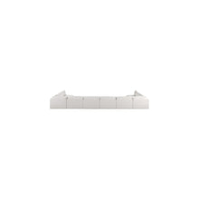 Ease Cream Polyester Fabric Modular Sectional