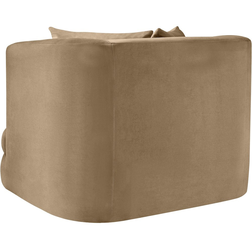 Alder Beige Velvet Chair