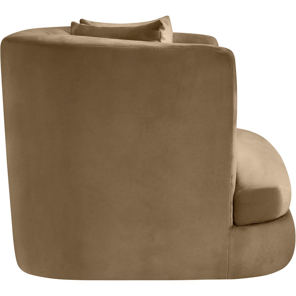 Alder Beige Velvet Chair