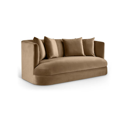 Alder Beige Velvet Loveseat