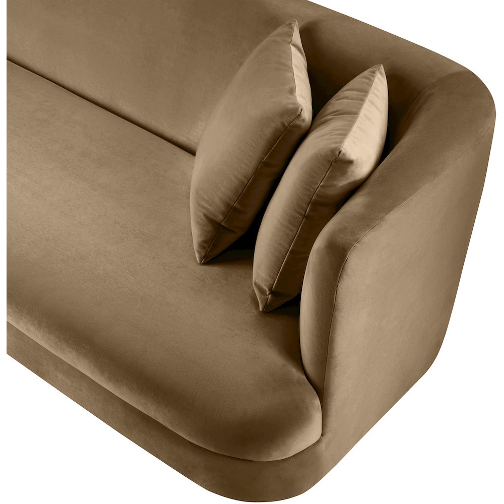 Alder Beige Velvet Loveseat